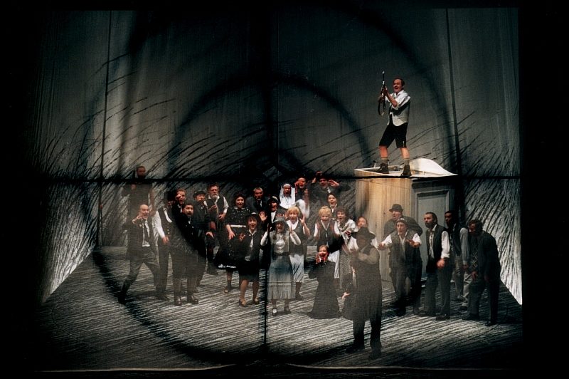 Der Freischütz, Oper von Carl Maria von Weber, Eduard-von-Winterstein-Theater Annaberg-Buchholz, 2004, Regie: Cornelia Just, Bühnenbild: Cornelia Just/ Wiebke Horn, Musikalische Leitung: Friedmann Schulz, Fotos: Dieter Knoblauch