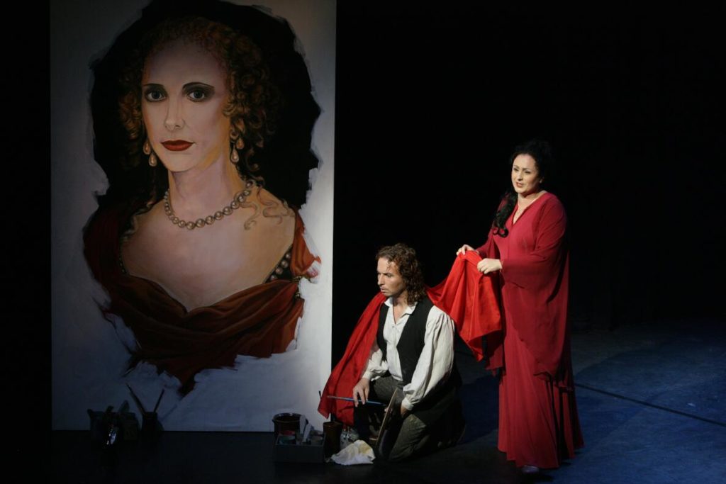 Tosca, Oper in drei Akten von Giacomo Puccini, Landesbühnen Sachsen, 2007, Regie: Horst O. Kupich, Bühnenbild und Kostüme: Cornelia Just , Musikalische Leitung: Michele Carulli, Fotos: Hagen König
