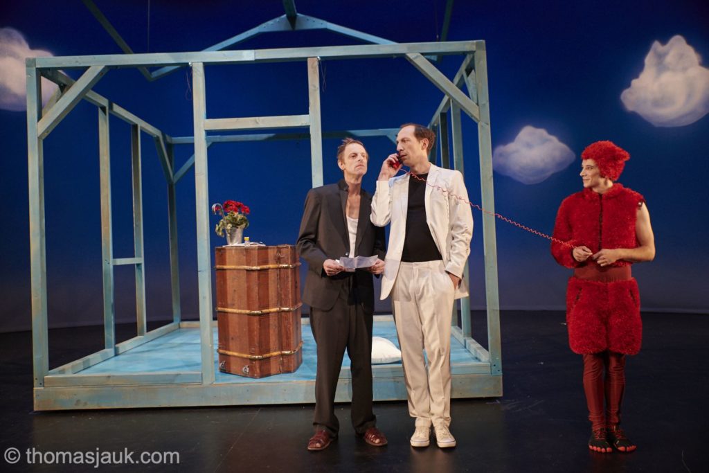 Haus blaues Wunder, Theaterstück, Hans-Otto-Theater Potsdam, 2018, Regie: Ulrike Müller, Bühnenbild: Jan Lehmann, Kostüme: Cornelia Just, Fotos: Thomas Maximilian Jauk