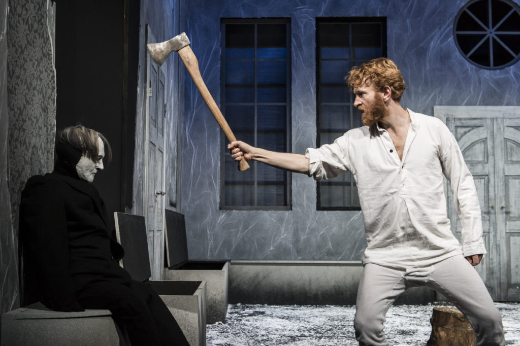 Peer Gynt, Bühnenfassung eines dramatischen Gedichts von Henrik Ibsen, Landesbühne Niedersachsen Nord Wilhelmshaven, 2017, Regie: Arne Retzlaff, Bühnenbild und Kostüme: Cornelia Just, Fotos: Volker Beinhorn