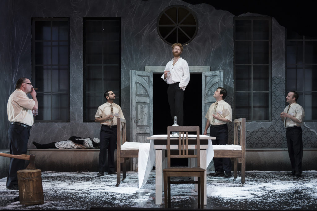 Peer Gynt, Bühnenfassung eines dramatischen Gedichts von Henrik Ibsen, Landesbühne Niedersachsen Nord Wilhelmshaven, 2017, Regie: Arne Retzlaff, Bühnenbild und Kostüme: Cornelia Just, Fotos: Volker Beinhorn