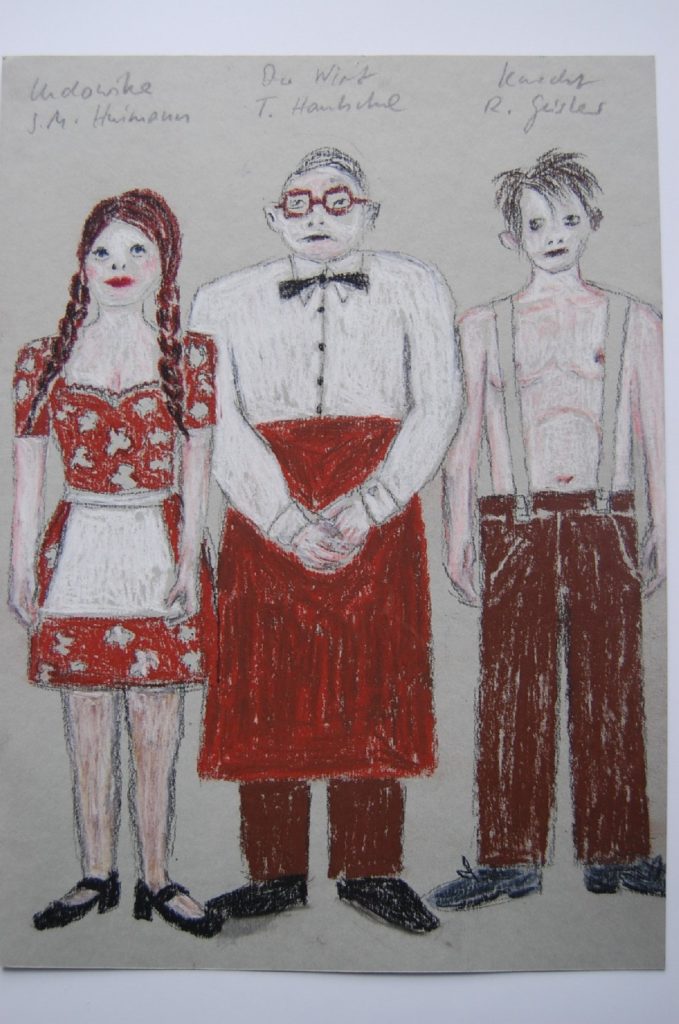 Der kaukasische Kreidekreis, Ein Vorspiel und fünf Akte, Drama und Verse von Bertolt Brecht, Musik von Paul Dessau, Landesbühnen Sachsen, 2010, Regie: Arne Retzlaff, Bühnenbild und Kostüme: Cornelia Just, Fotos: Martin Krok