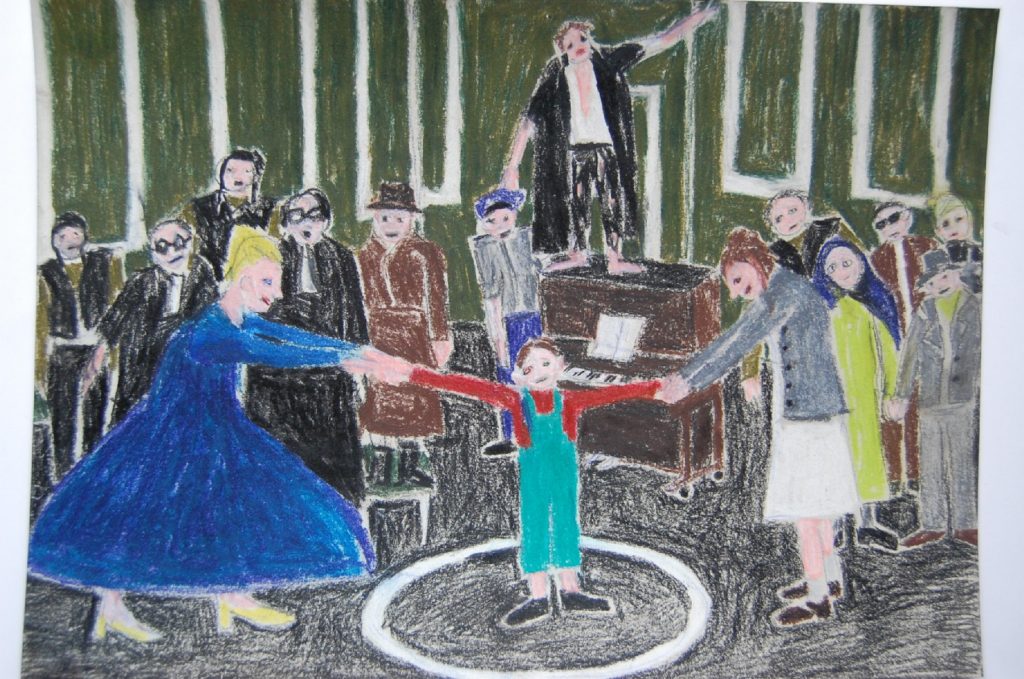 Der kaukasische Kreidekreis, Ein Vorspiel und fünf Akte, Drama und Verse von Bertolt Brecht, Musik von Paul Dessau, Landesbühnen Sachsen, 2010, Regie: Arne Retzlaff, Bühnenbild und Kostüme: Cornelia Just, Fotos: Martin Krok