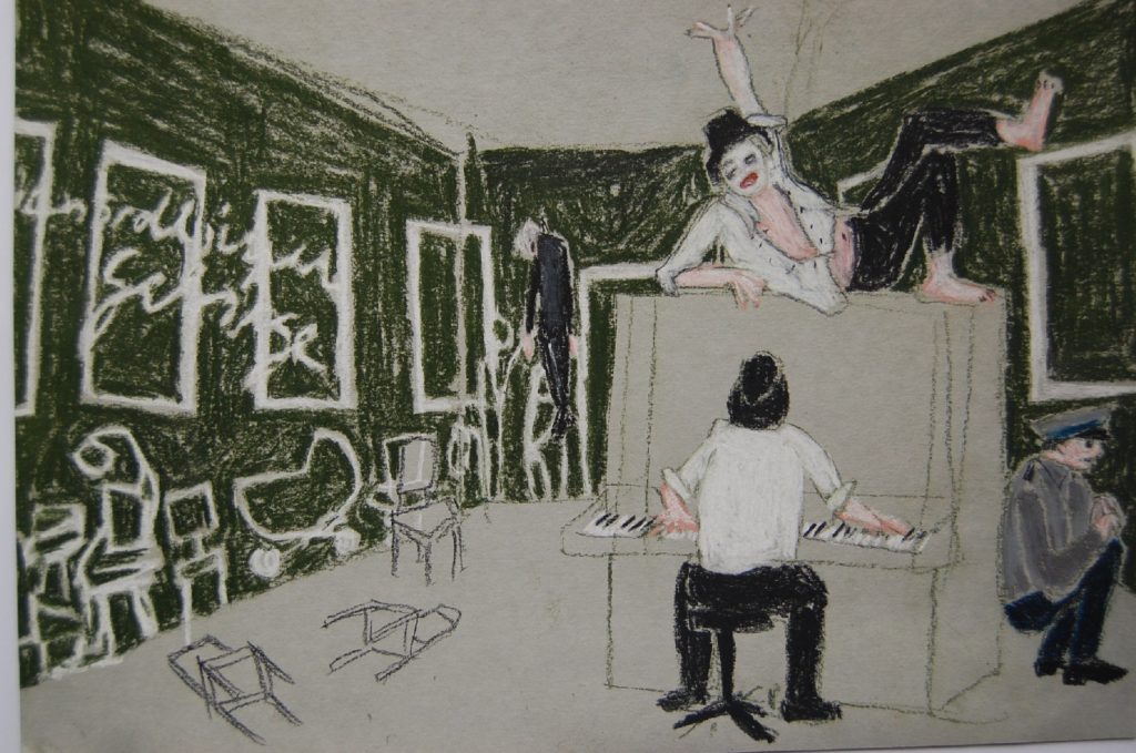 Der kaukasische Kreidekreis, Ein Vorspiel und fünf Akte, Drama und Verse von Bertolt Brecht, Musik von Paul Dessau, Landesbühnen Sachsen, 2010, Regie: Arne Retzlaff, Bühnenbild und Kostüme: Cornelia Just, Fotos: Martin Krok
